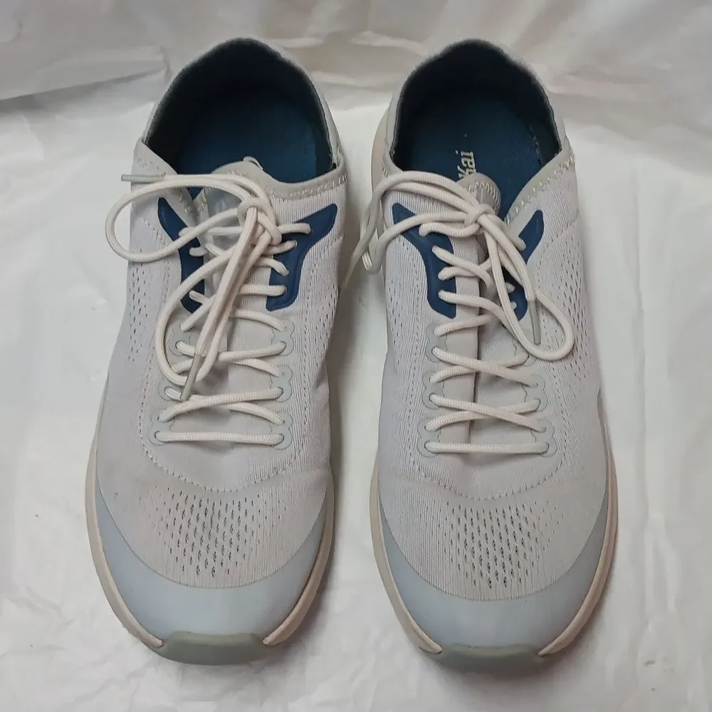 Olukai Gray-Blue Sneakers with Cushioned Sole and Knit Upper Men's Size 11.5